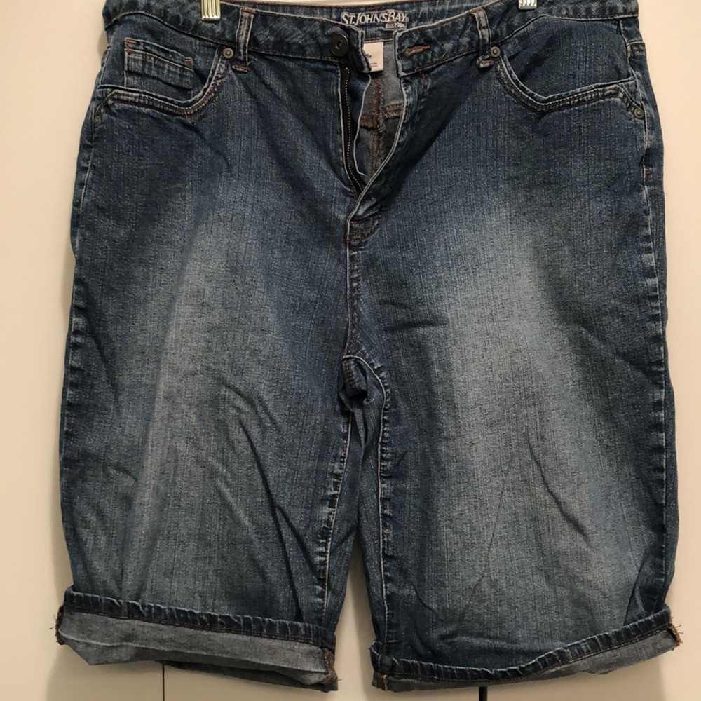 St. John’s bay by Jc Penney denim shorts. Bermuda. I’m selling 2 pairs.